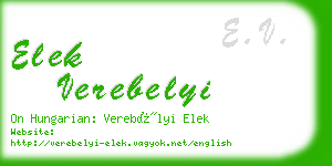 elek verebelyi business card